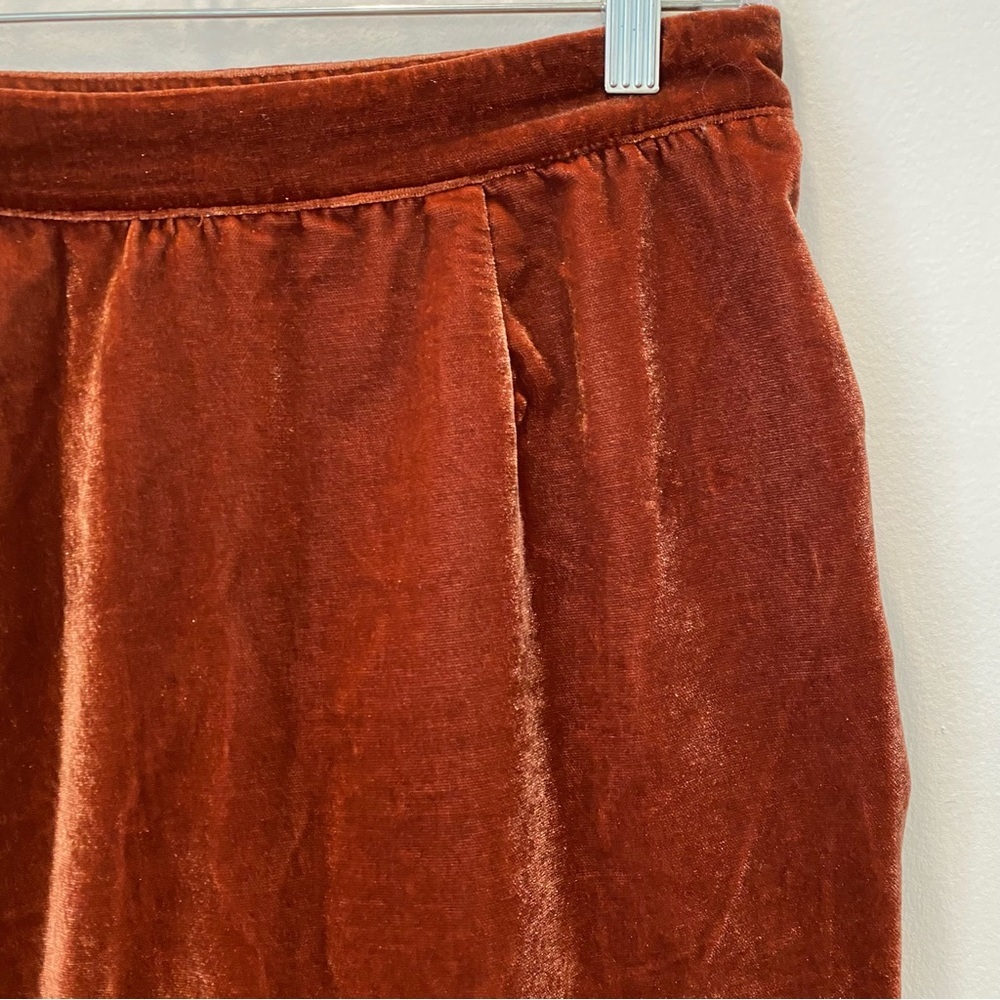 Free People x Revolve Vivienne Velvet Mini Skirt Rust Size 2 - Picture 5 of 7